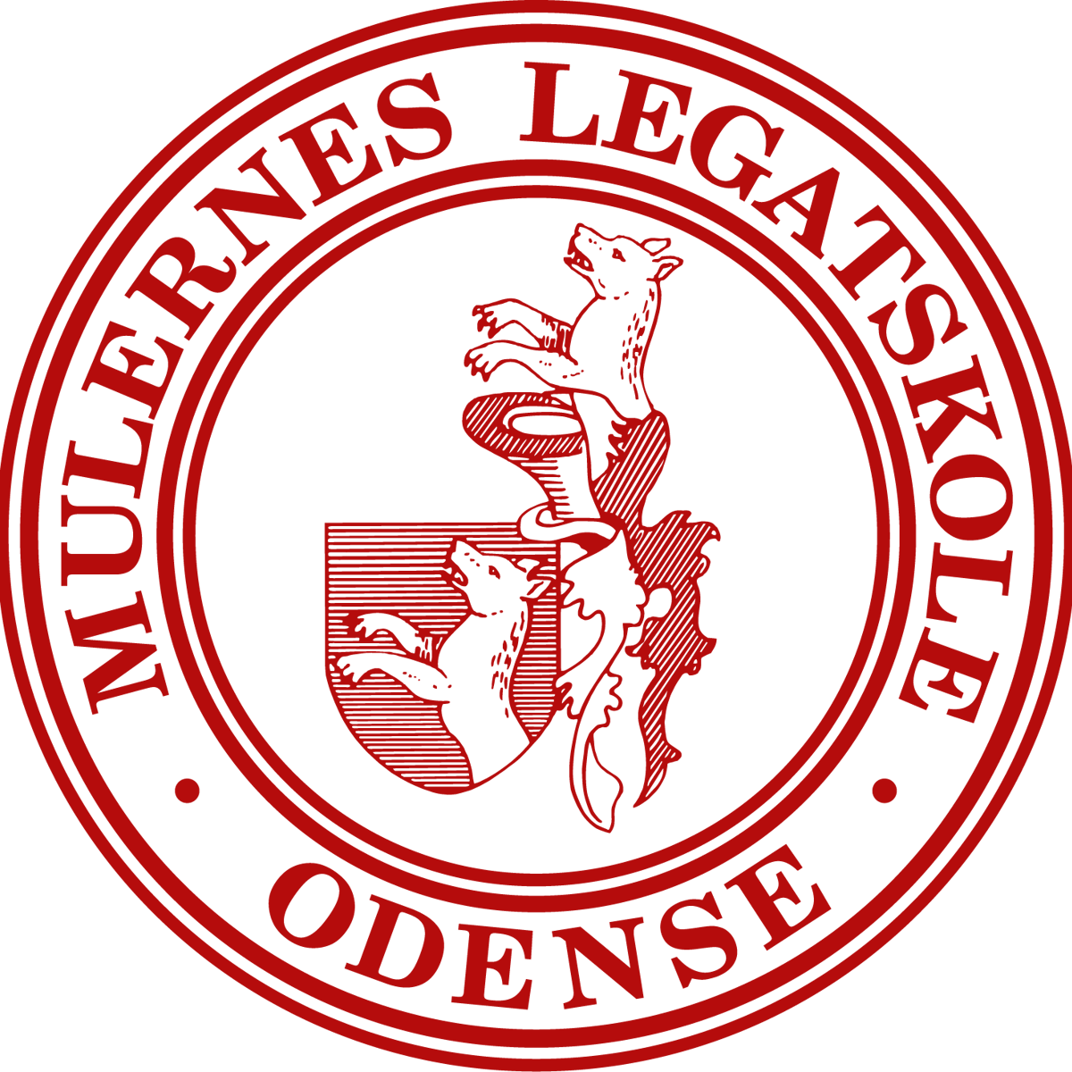 Mulernes Legatskole Logo Rød
